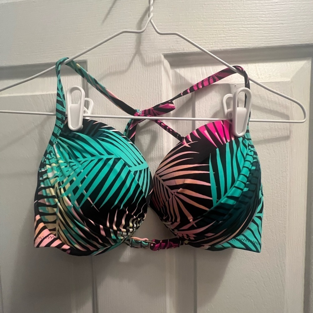 Shade & Shore Multicolor Tropical Bikini Top